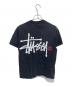 stussy (ステューシー) プリントTシャツ ブラック サイズ:Ｍ：4000円