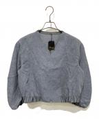 K.T KIYOKO TAKASEケーティー キヨコタカセ）の古着「シアーメランジ ボリュームスリーブブルゾン」｜ブルー