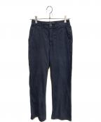 YANUKヤヌーク）の古着「綿麻リラックスパンツ」｜ネイビー