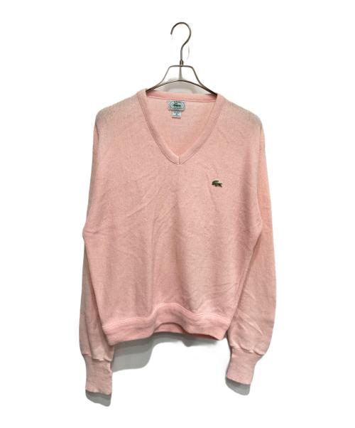 IZOD LACOSTE（アイゾッド ラコステ）IZOD LACOSTE (アイゾッド ラコステ) アクリルニット ピンク サイズ:Ｍの古着・服飾アイテム