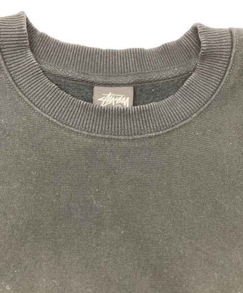 stussy（ステューシー）stussy (ステューシー) Blur Crew Ash Heather スウェット ブラック サイズ:Mの古着・服飾アイテム