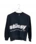 stussy（ステューシー）の古着「Blur Crew Ash Heather スウェット」｜ブラック