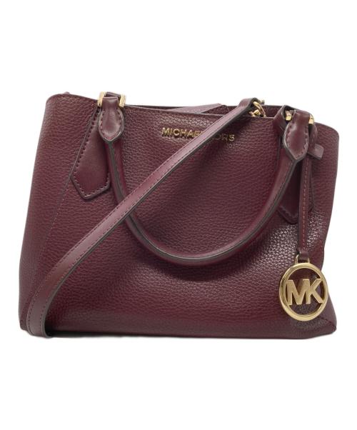 MICHAEL KORS（マイケル・コース）MICHAEL KORS (マイケルコース) 2WAYショルダーバッグ ボルドーの古着・服飾アイテム