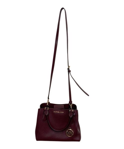 MICHAEL KORS（マイケル・コース）MICHAEL KORS (マイケルコース) 2WAYショルダーバッグ ボルドーの古着・服飾アイテム