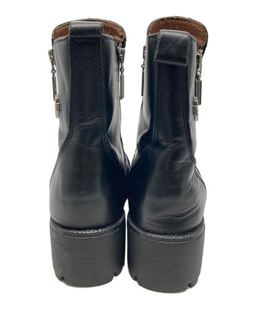 HARLEY-DAVIDSON（ハーレーダビッドソン）HARLEY-DAVIDSON (ハーレーダビッドソン) ミッドトップ バイカーブーツ ブラック サイズ:25ｃｍの古着・服飾アイテム