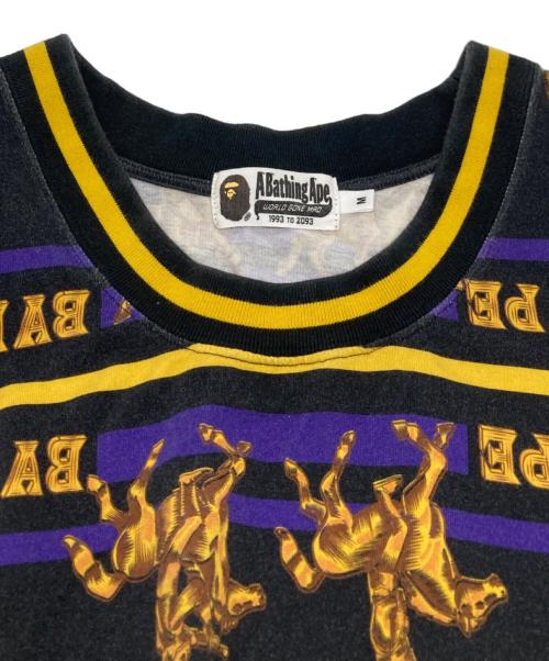 A BATHING APE（ア ベイシング エイプ）A BATHING APE (ア ベイシング エイプ) 総柄タンクトップ ブラック サイズ:Ｍの古着・服飾アイテム