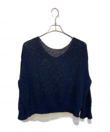 Spick and Span（スピックアンドスパン）の古着「ペーパーヤーン 2Way プルオーバー」｜ネイビー