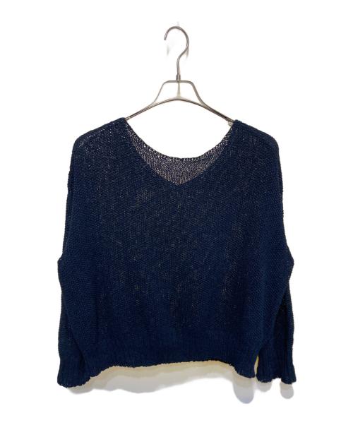 Spick and Span（スピックアンドスパン）Spick and Span (スピックアンドスパン) ペーパーヤーン 2Way プルオーバー ネイビー サイズ:FREEの古着・服飾アイテム