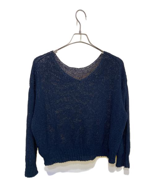 Spick and Span（スピックアンドスパン）Spick and Span (スピックアンドスパン) ペーパーヤーン 2Way プルオーバー ネイビー サイズ:FREEの古着・服飾アイテム