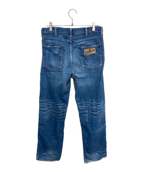 A BATHING APE（ア ベイシング エイプ）A BATHING APE (ア ベイシング エイプ) バックロゴパッチ デニムパンツ インディゴ サイズ:Ｍの古着・服飾アイテム