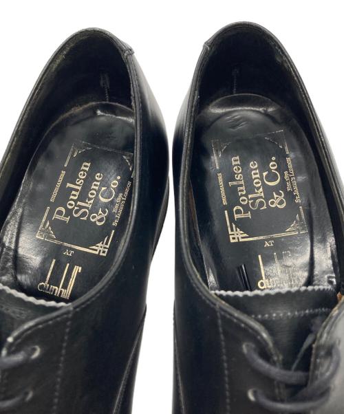 POULSEN SKONE&CO（ポールセンスコーン）POULSEN SKONE&CO (ポールセンスコーン) dunhill (ダンヒル) キャップトゥ レザーシューズ ブラック サイズ:7Eの古着・服飾アイテム