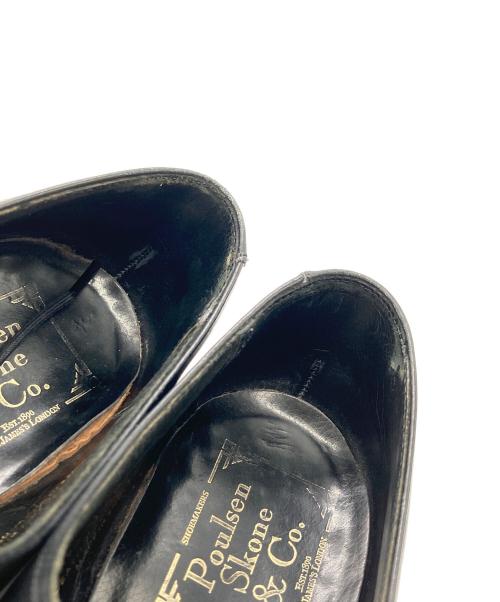 POULSEN SKONE&CO（ポールセンスコーン）POULSEN SKONE&CO (ポールセンスコーン) dunhill (ダンヒル) キャップトゥ レザーシューズ ブラック サイズ:7Eの古着・服飾アイテム