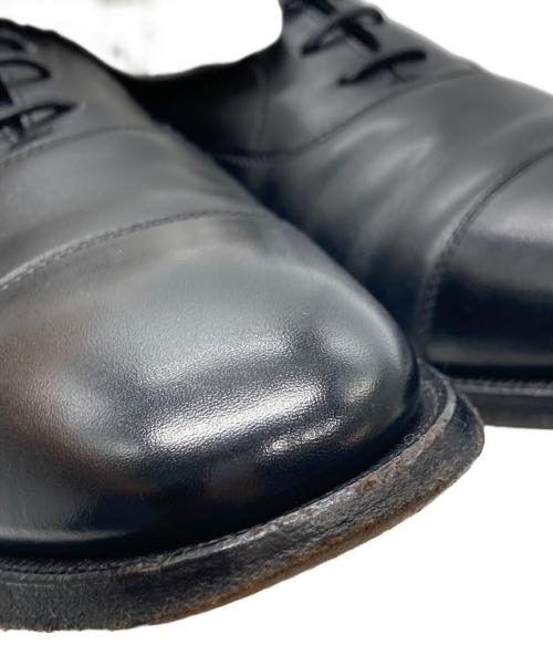 POULSEN SKONE&CO（ポールセンスコーン）POULSEN SKONE&CO (ポールセンスコーン) dunhill (ダンヒル) キャップトゥ レザーシューズ ブラック サイズ:7Eの古着・服飾アイテム