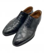 Crockett & Jonesクロケット＆ジョーンズ）の古着「プレーントゥシューズ」｜ブラック