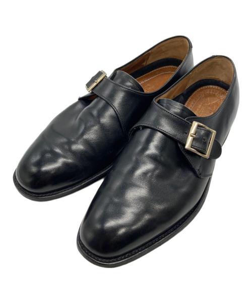 CHEANEY（チーニー）CHEANEY (チーニー) シングルモンクストラップシューズ ブラック サイズ:8の古着・服飾アイテム