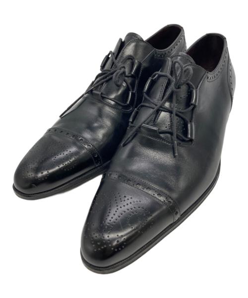 DUCAL（デュカル）DUCAL (デュカル) セミブローグシューズ ブラック サイズ:8の古着・服飾アイテム