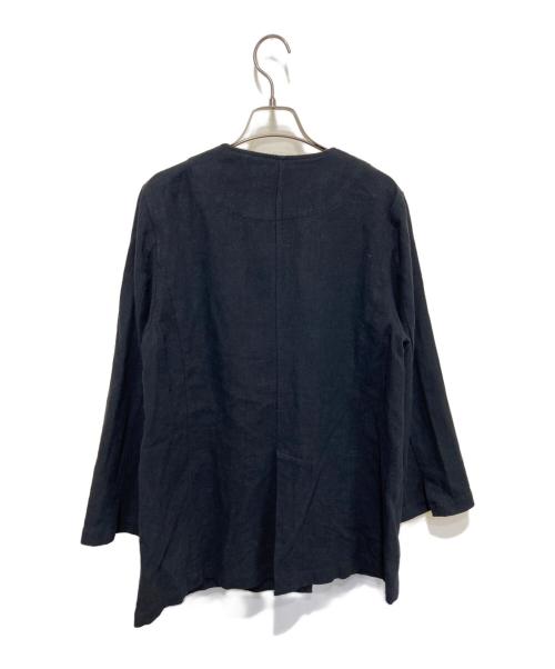 SHENERY（シーナリー）SHENERY (シーナリー) リネンダブルジャケット ネイビー サイズ:38の古着・服飾アイテム