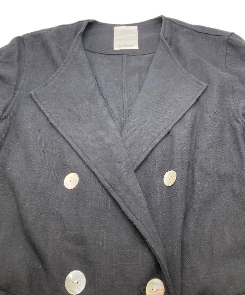 SHENERY（シーナリー）SHENERY (シーナリー) リネンダブルジャケット ネイビー サイズ:38の古着・服飾アイテム