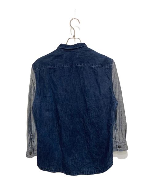 MARNI（マルニ）MARNI (マルニ) 袖インサイドアウト切替デニムシャツ ブルー サイズ:Lの古着・服飾アイテム