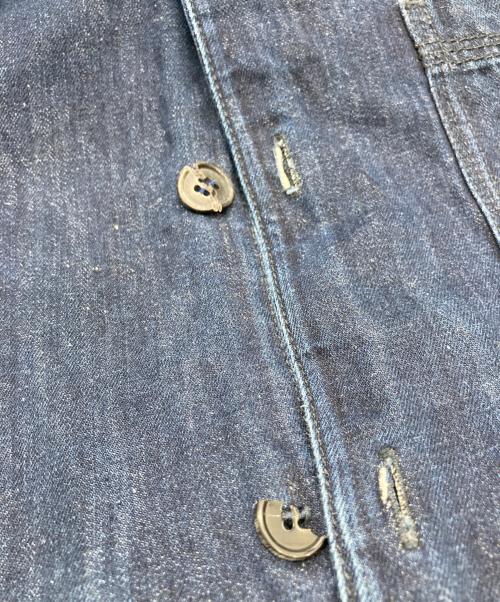 MARNI（マルニ）MARNI (マルニ) 袖インサイドアウト切替デニムシャツ ブルー サイズ:Lの古着・服飾アイテム