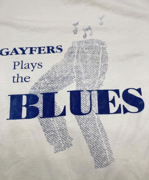 FRUIT OF THE LOOM（フルーツオブザルーム）FRUIT OF THE LOOM (フルーツオブザルーム) BLUESプリントTシャツ ホワイト サイズ:XLの古着・服飾アイテム