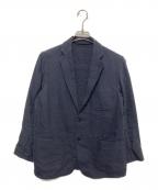 COMOLIコモリ）の古着「ウールリネン 3Bジャケット」｜ネイビー