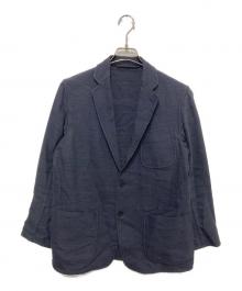 COMOLI（コモリ）の古着「ウールリネン 3Bジャケット」｜ネイビー