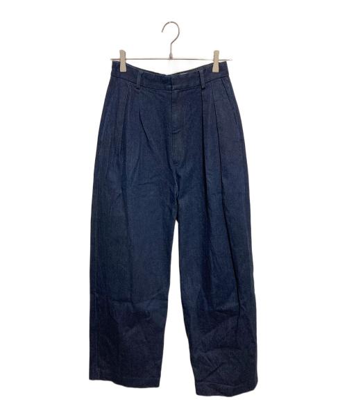 6(ROKU) BEAUTY&YOUTH（ロク ビューティーアンドユース）6(ROKU) BEAUTY&YOUTH (ロク ビューティーアンドユース) デニムタックパンツ インディゴ サイズ:34の古着・服飾アイテム