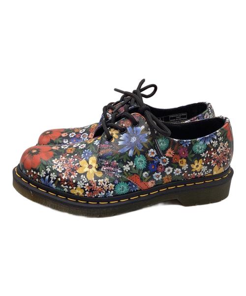Dr.Martens（ドクターマーチン）Dr.Martens (ドクターマーチン) フローラルプリント 3ホールブーツ ブラック サイズ:UK6の古着・服飾アイテム