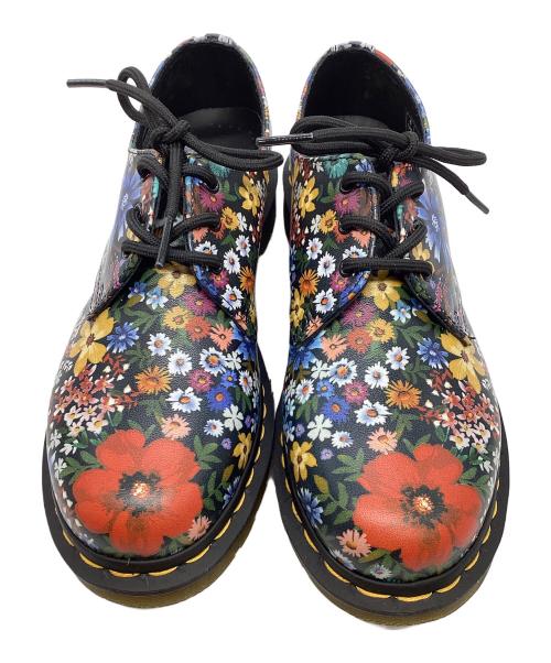 Dr.Martens（ドクターマーチン）Dr.Martens (ドクターマーチン) フローラルプリント 3ホールブーツ ブラック サイズ:UK6の古着・服飾アイテム