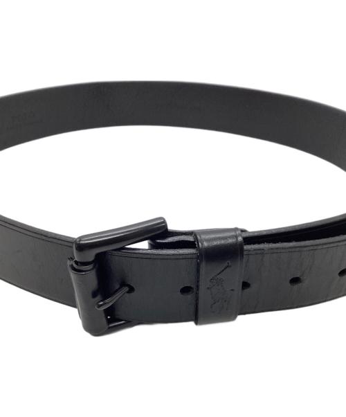 POLO RALPH LAUREN（ポロ・ラルフローレン）POLO RALPH LAUREN (ポロ・ラルフローレン) レザーベルト ブラックの古着・服飾アイテム