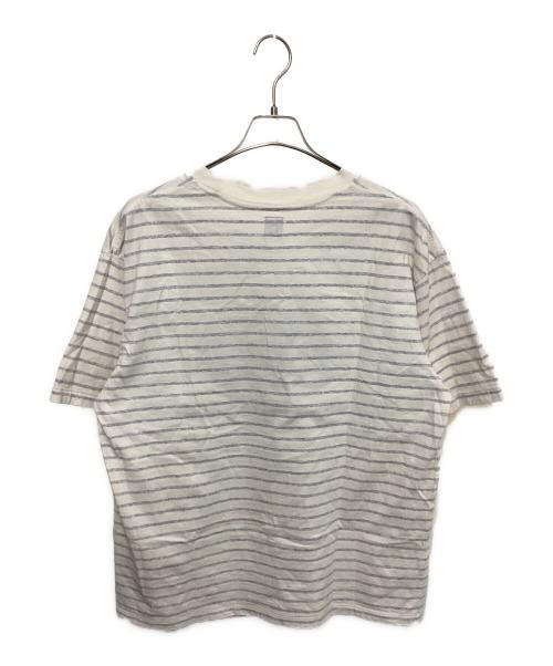 HUMAN MADE（ヒューマンメイド）HUMAN MADE (ヒューマンメイド) ストライプハートTシャツ アイボリー サイズ:XLの古着・服飾アイテム