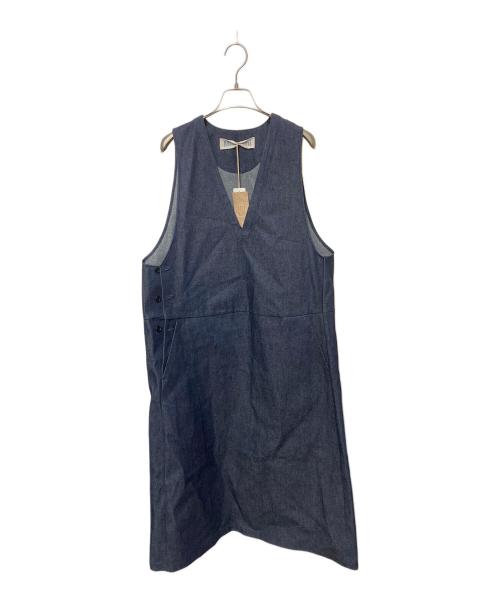 Midi-Umi（ミディウミ）Midi-Umi (ミディウミ) デニムジャンパースカート インディゴ サイズ:FREE 未使用品の古着・服飾アイテム