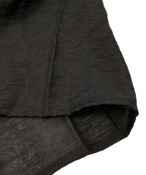 UNFILO（アンフィーロ）UNFILO (アンフィーロ) ヴィンテージシアー ギャザーワンピース ブラック サイズ:Ｍ 未使用品の古着・服飾アイテム