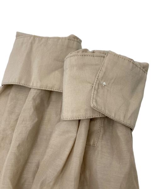 Spick and Span（スピックアンドスパン）Spick and Span (スピックアンドスパン) コットンシルクティアードフリルスリーブブラウス ベージュ サイズ:FREEの古着・服飾アイテム