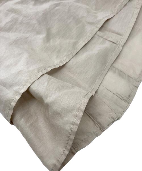 Spick and Span（スピックアンドスパン）Spick and Span (スピックアンドスパン) コットンシルクティアードフリルスリーブブラウス ベージュ サイズ:FREEの古着・服飾アイテム