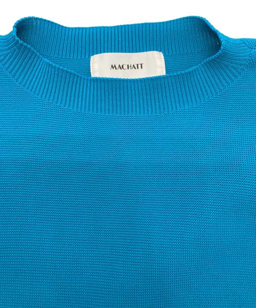 machatt（マチャット）machatt (マチャット) ホールガーメントフォルム ニット ブルー サイズ:記載なしの古着・服飾アイテム
