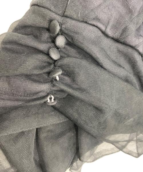 FRAY ID（フレイ アイディー）FRAY ID (フレイ アイディー) チュールレイヤードノースリカットソー グレー サイズ:FREEの古着・服飾アイテム