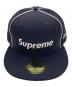 New Era (ニューエラ) Supreme (シュプリーム) ボックスロゴ パイピングキャップ ネイビー サイズ:60.6㎝：5000円