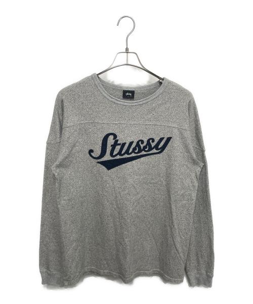 stussy（ステューシー）stussy (ステューシー) ロゴスウェット グレー サイズ:Lの古着・服飾アイテム