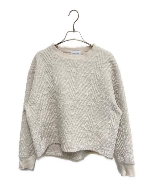 UNITED ARROWS（ユナイテッドアローズ）UNITED ARROWS (ユナイテッドアローズ) キルトジャガードスウェットプルオーバー ホワイト サイズ:FREEの古着・服飾アイテム