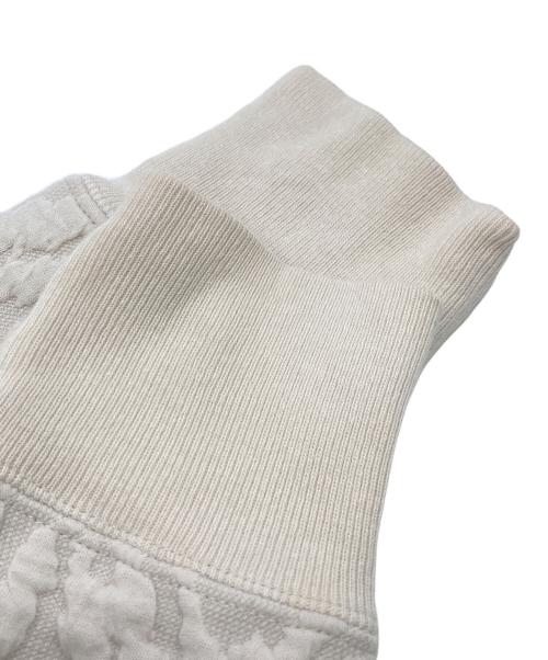 UNITED ARROWS（ユナイテッドアローズ）UNITED ARROWS (ユナイテッドアローズ) キルトジャガードスウェットプルオーバー ホワイト サイズ:FREEの古着・服飾アイテム