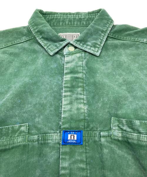 C.E（シーイー）C.E (シーイー) コーデュロイシャツ グリーン サイズ:Lの古着・服飾アイテム