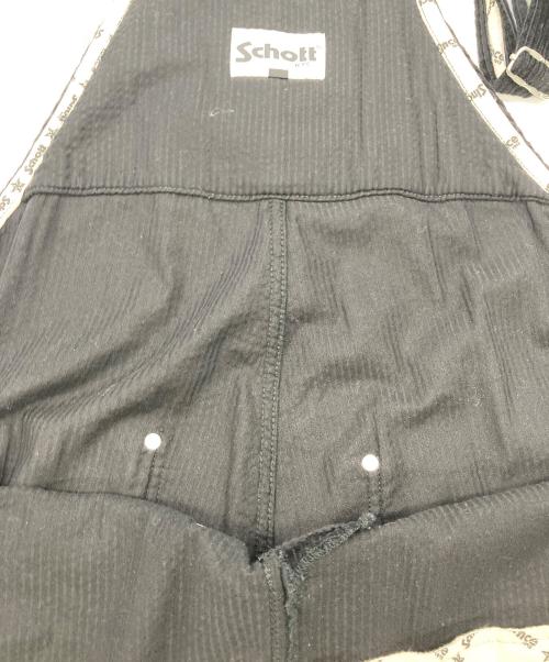 Schott（ショット）Schott (ショット) コーデュロイ オーバーオールパンツ ブラック サイズ:Ｍの古着・服飾アイテム