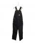 CarHartt（カーハート）の古着「ビブ オーバーオール リラックスフィット ダック」｜ブラック