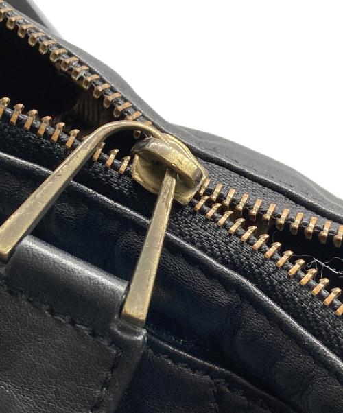 BALLY（バリー）BALLY (バリー) レザーフラップショルダーバッグ ブラックの古着・服飾アイテム