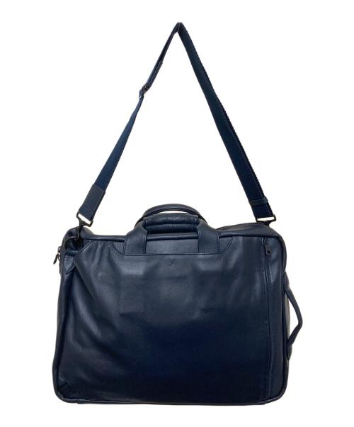 Joya（ジョーヤ）Joya (ジョーヤ) 2WAYレザーブリーフケース ネイビーの古着・服飾アイテム