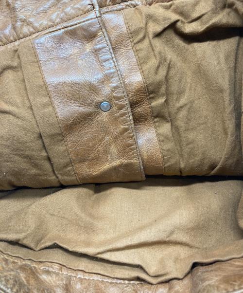 GAP BLUE JEANS（ギャップブルージーンズ）GAP BLUE JEANS (ギャップブルージーンズ) 3rdタイプ レザージャケット ブラウン サイズ:XSの古着・服飾アイテム