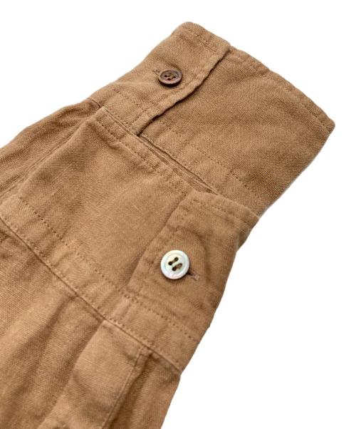 23区（ニジュウサンク）23区 (ニジュウサンク) LIBECO LINENシャツ ブラウン サイズ:38の古着・服飾アイテム