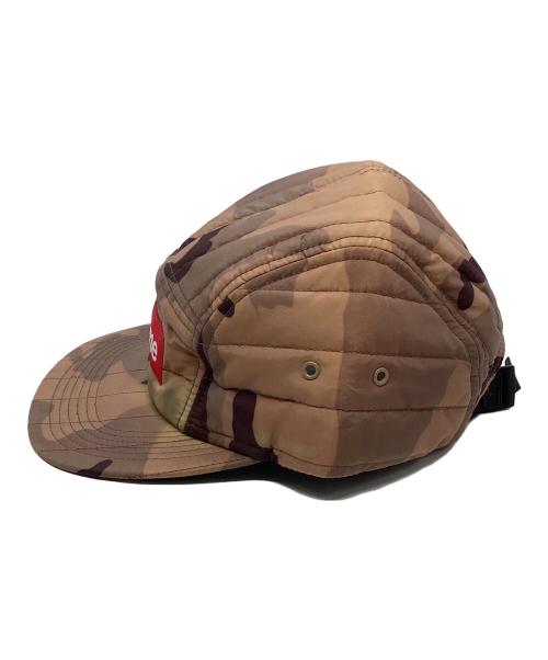 SUPREME（シュプリーム）SUPREME (シュプリーム) タフタキルテッド キャンプキャップ ブラウンの古着・服飾アイテム